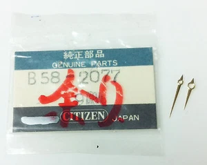 JUEGO DE 1 JUEGO DE MANOS DE MINUTOS Y HORAS CITIZEN A58-2077 TONO DORADO ORIGINAL DE 9 MM NUEVO DE LOTE ANTIGUO - Imagen 1 de 5