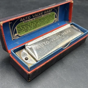 Vintage M. HOHNER AUTO VALVE HARP Harmonica KEY OF "G" Organ Tone - Original Box - Picture 1 of 14