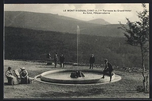 CPA Val-dAigoual, Le Mont-Aigoual-Terrasse du Grand-Hotel, Au fond, l´Observat - Picture 1 of 2