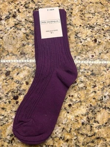 NWT Little Stocking Co Girls Socks Size 7-10Y  Purple - Picture 1 of 1