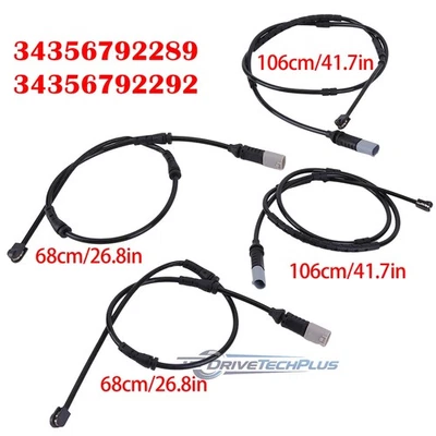 (4 Pack) Front Rear Brake Pads Wear Sensor For BMW 328i xDrive 330i 320i 335i M4 Foto 1 de 4