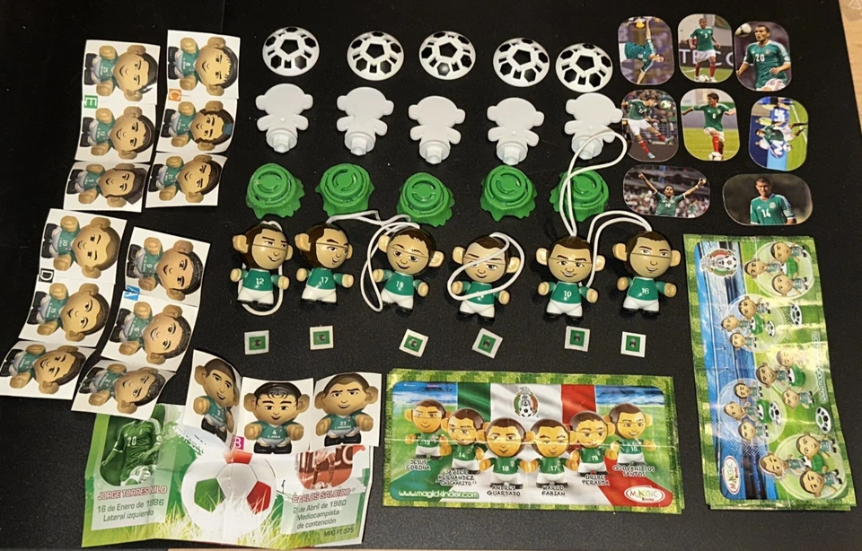 Satz Mexiko WM 2014 Fussballstars Twisthead+ Bilder + Aufkleber auf Folie + BPZ - Bild 1 von 1