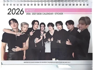 ATEEZ Photo Calendar 2026 & 2027 K-POP 2025.07-1 - Imagen 1 de 3