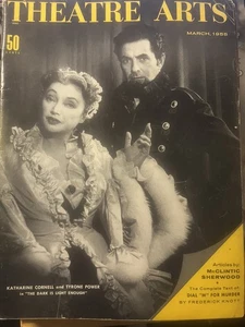 THEATRE ARTS MAGAZINE  *MARCH  1955 *MAXINE NEWMAN OF B.H. ESTATE - Picture 1 of 2