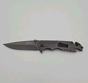 NedFoss FA48 Taschenmesser Linerlock grau - Bild 1 von 7