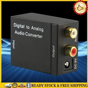 Digital To Analog Audio Converter Black DAC Converter Audio Converter Adapter ~H - Afbeelding 1 van 5