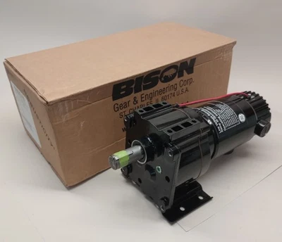 Bison 011-348-0021 Gear Motor # 348 1/4hp 90V-DC 21.6:1 1845rpm 32-999-2004-048 - Image 1 of 4