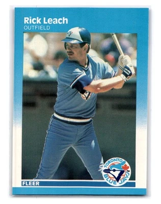 1987 Fleer Glossy #234 Rick Leach - Toronto Blue Jays - Image 1 of 2