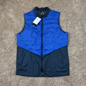Nike Therma-FIT ADV Repel Golf Vest Men’s Medium M Blue Full Zip FQ0447-478 NEW - Picture 1 of 13