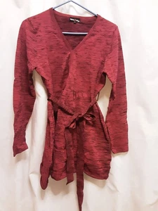 Zero to Nine Gr. Large Umstandsshirt rot und schwarz mit Schleife - Bild 1 von 3