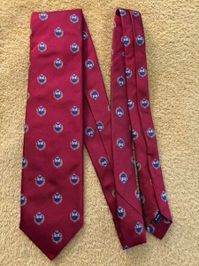 NUEVO EN CAJA Paul Fredrick Corbata Siete Plegables Roja con Crestas Hecha a Mano en Italia 3.25”W x 59”L - Imagen 1 de 16