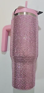 hydrapeak stainless steel pink tumbler rose gold 40 oz rhinstone bling brand new - Picture 1 of 8