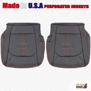 Ford Expedition Limited 2018-2021 parte inferior delantera cubierta de cuero costuras negras-rojas - Imagen 1 de 7