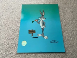 Original WARNER Bros.Bugs Bunny Chuck Jones Sericel Cel Cell SCARCE & Rare HUGE! - Picture 1 of 4