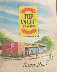 Libro de ahorro de estampillas de alto valor vintage (Top Value Enterprises, Inc. 1966). - Imagen 1 de 5