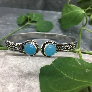 Moonstone Gemstone Adjustable Cuff Bangles 925 Silver Plated New Free Ship 4821 - Picture 1 of 4