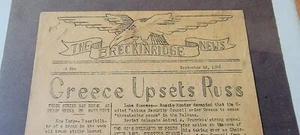 The Breckinridge News On Board Newspaper September 18th 1946 Rare At Sea Edition - Picture 1 of 4