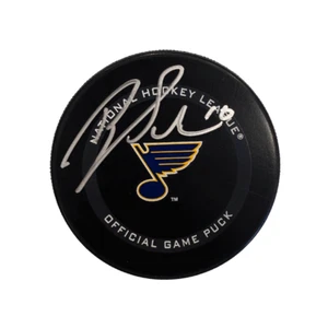 Brayden Schenn St Louis Blues Autographed Official Game Puck - JSA COA - Picture 1 of 3