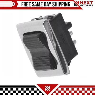 Nuevo interruptor de puerta de ventana eléctrica cromado negro para Mercedes Benz 1966-1981 Foto 1 de 4