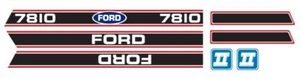 Aufkleber Decal Kit für Ford 7810 Rot & Schwarz - Picture 1 of 1
