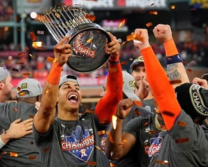 8x10 Photo JEREMY PENA 2022 Houston Astros World Series Champions MVP - Picture 1 of 1
