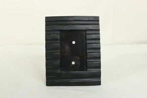 Wooden Notched Front Black Free Standing Picture Frame 5.5"x4" - Picture 1 of 6