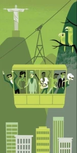 SHAG Josh Agle "Bondinho Balançando” Balancando Serigraph Art Print Mint New COA - Picture 1 of 1