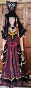Vtg Theatre Costume Spanish Mexican Style Amazing Dress Gown Period Piece Stage - Picture 1 of 12