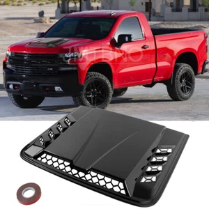 For Chevy Silverado 1500 2500 Air Flow Intake Bonnet Scoop Hood Cover Vent Matte - Picture 1 of 15