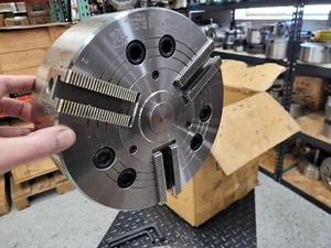 NEW HOWA H01MA10-A8, 10" 3 JAW POWER CHUCK, A2-8 SPINDLE MOUNT - Picture 1 of 8