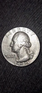 1984 Quarter Error - Mint Mark Error - In God We Trust Error - Picture 1 of 3