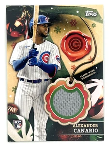 2024 Topps Holiday - Relics Alexander Canario #RC-AC (MEM, RC) - Picture 1 of 2