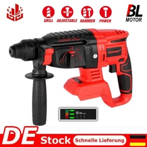 4 Modi Akku-Bohrhammer Bohrmaschine Schlagbohrmaschine SDS Plus Für Makita 18V - Bild 1 von 16