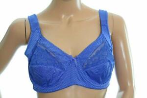  Breezies Women's Blue Jacquard Lace Bra Size 36B