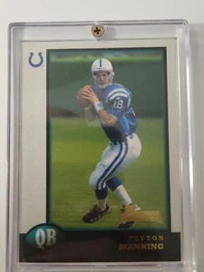 Tarjeta de novato Bowman Peyton Manning 1998 radiocontrol #1 Colts - Imagen 1 de 2