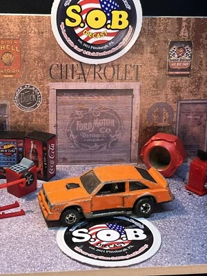 Hot Wheels Blackwalls 1978 Oldsmobile Flat Out 442 1:64 VG Cond Orange HK - Image 1 of 4