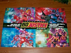 Justice League No Justice Promo Poster 24" x 36" DC 2018 Francis Manapul - Picture 1 of 6