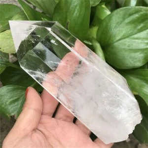 680g Natural clear quartz obelisk quartz crystal point wand tower healing - Picture 1 of 13