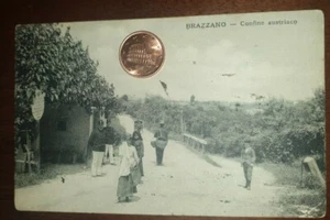 Antike Ansichtskarte Landschaft Italien Venedig Julisch Grenze Österreich Brazzano - Bild 1 von 2