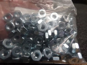 (100) TUERCA HEXAGONAL 10-32, GALVANIZADA, ACERO CON BAJO CONTENIDO DE CARBONO, #10 (C) - Imagen 1 de 4