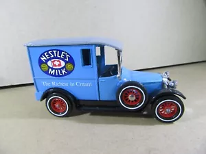 284W Vintage 1978 Matchbox Y5 England Talbot Van 1927 Nestle's Milk Bleu - Foto 1 di 10