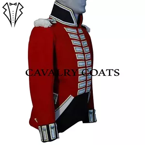 Giacca Ufficiale Militare Britannico 8° Regt of Foot Lana Rossa Nuova, Uniforme Militare - Foto 1 di 3