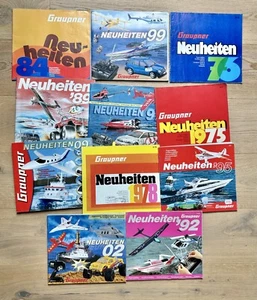 11 alte Graupner Neuheiten Modellbau Kataloge 70er 80er 90er 2000er * Sammlung - Bild 1 von 1