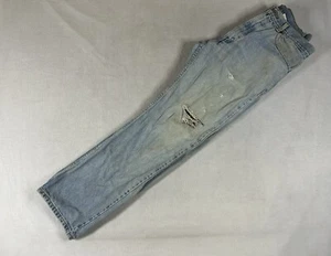 Levi Strauss Signature Herren 505 Knopfleiste gerades Bein Jeans 34x30 Rip&Stain - Bild 1 von 10