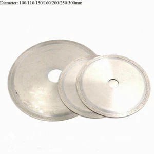 100mm-300mm Diamond Sintering Cutting Disc Blade for Glass Jade Crystal Jewelry - Picture 1 of 5