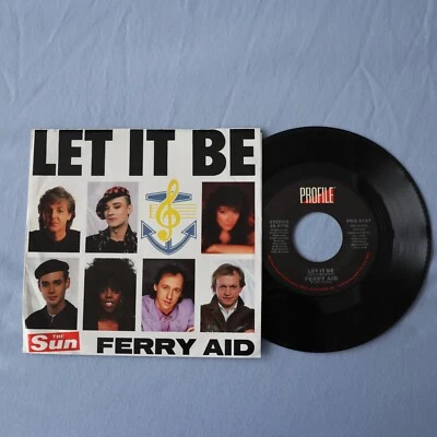 Ferry Aid (Kate Bush & Others) - Let It Be -  US 7" Single - FREE US Shipping Foto 1 de 2