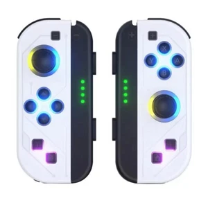 nintendo switch joycons White RGB Both Left and Right - Picture 1 of 4