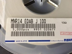 MNR14E0ABJ100 RESISTOR NETWORK METAL OXIDE 10Ohm 5% 1206 200 ppm (500 PER LOT) - Picture 1 of 4