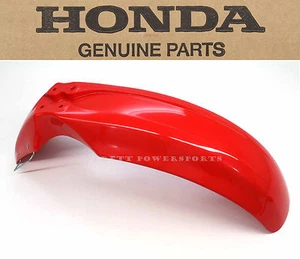 New Genuine Honda Front Fender 2000-2021 XR650 L OEM Red Mud Guard #E09 - Picture 1 of 6