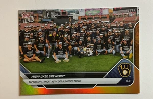 17/25* PARALLEL Milwaukee Brewers DIVISION CHAMPS! - 2025 MLB Topps NOW Card 746 - Picture 1 of 5
